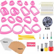 Set de 18 emporte-pièces plastique avec accessoires et outils pour polymère