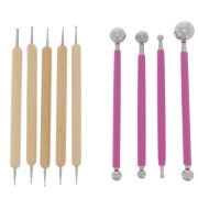 Set de 9 outils à embosser - doubles pointes - Fuchsia|raw }}