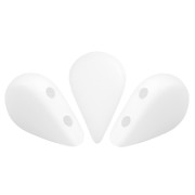 Perles en verre Amos® par Puca® 5x8 mm - Opaque White Mat x10g