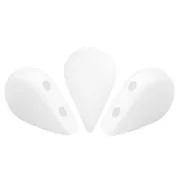 Perles en verre Amos® par Puca® 5x8 mm - Opaque White Mat x10g