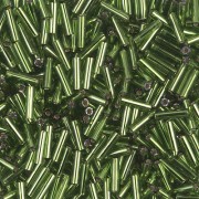 Bugles Miyuki 6 mm BGL-026 - Silver Lined Olive x10g