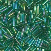 Bugles Miyuki 6 mm BGL-179 - Transparent Green AB x10g