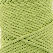 Bobine de cordon en coton pour macramé 3 mm - Vert menthe x50m