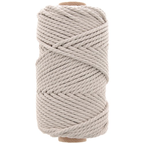 Bobine de cordon en coton pour macramé 3 mm - Lin x50m