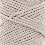 Bobine de cordon en coton pour macramé 3 mm - Lin x50m