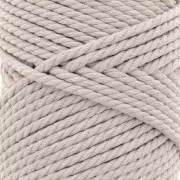 Bobine de cordon en coton pour macramé 3 mm - Lin x50m