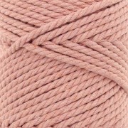 Bobine de cordon en coton pour macramé 3 mm - Blush x50m