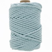Bobine de cordon en coton pour macramé 5 mm - Celeste x50m|raw }}