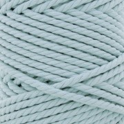 Bobine de cordon en coton pour macramé 5 mm - Celeste x50m