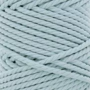Bobine de cordon en coton pour macramé 5 mm - Celeste x50m