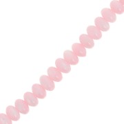 Perles rondelles - Heishi en nacre teintée 6x4 mm - Rose clair x38cm|raw }}