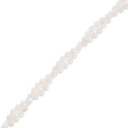 Perles rondes en nacre teintée 2.5 mm - Blanc x37cm