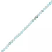 Perles rondes en nacre teintée 2.5 mm - Vert d'eau x38cm