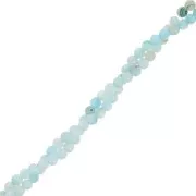 Perles rondes en nacre teintée 2.5 mm - Vert d'eau x38cm