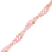 Perles rondes en nacre teintée 2.5 mm - Rose clair x38cm