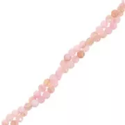 Perles rondes en nacre teintée 2.5 mm - Rose clair x38cm