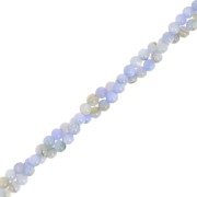 Perles rondes en nacre teintée 2.5 mm - Bleu x38cm