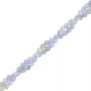 Perles rondes en nacre teintée 2.5 mm - Bleu x38cm