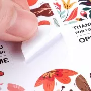 Planches d'étiquettes autocollantes 7x2 cm Thank You For Your Order - Open me x100