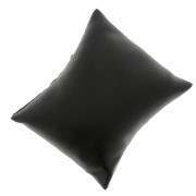 Coussin présentoir pour bracelets et montres - imitation cuir - Noir x1|raw }}