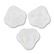 Perles fleurs cloches  10 mm Crystal Mat AB x20|raw }}