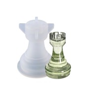 Moule silicone pour réaliser la tour 3D de l'échiquier  31x22 mm en résine x1|raw }}