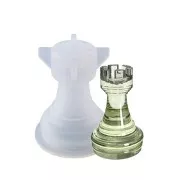 Moule silicone pour réaliser la tour 3D de l'échiquier  31x22 mm en résine x1