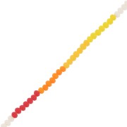Perles rondelles facettées - rondes aplaties 3x2.5 mm - Rouge - Jaune mat x45cm|raw }}
