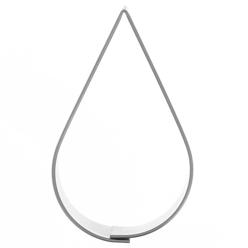 Emporte-pièce en acier inox pour modelage 56x34 mm - Goutte d'eau x1