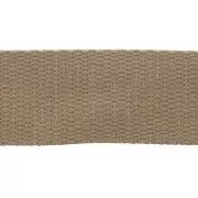Sangle large métallisée 30 mm - Sable - Doré x1m