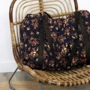 Sangle large métallisée 30 mm - Sable - Doré x1m