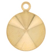 Serti pendentif à coller pour cabochon PureCrystal 1122 10 mm - Doré x1|raw }}