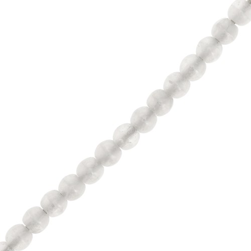Perles rondes en verre recyclé tchèque 3 mm - Alabaster Grayish x50