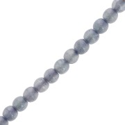 Perles rondes en verre recyclé tchèque 3 mm - Alabaster Strom Cloud x50