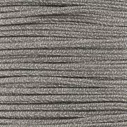 Soutache Luxor fabrication italienne 3 mm - Marron - Argenté x1m