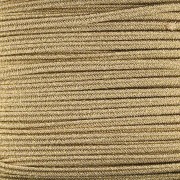 Soutache Luxor fabrication italienne 3 mm - Marron clair - Doré x1m