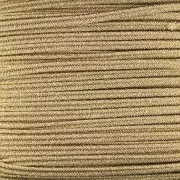 Soutache Luxor fabrication italienne 3 mm - Marron clair - Doré x1m