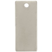 Pendentif rectangle 21x9 mm - Acier inoxydable 304 x1