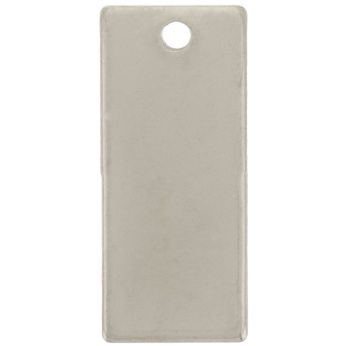 Pendentif rectangle 21x9 mm - Acier inoxydable 304 x1