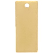 Pendentif rectangle 21x9 mm - Acier inoxydable 304 Doré x1|raw }}