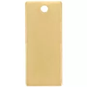 Pendentif rectangle 21x9 mm - Acier inoxydable 304 Doré x1