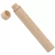 Etuis pour aiguilles  - 91x13.5 mm en bois brut x2