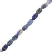 Perles olive en pierre gemme 6x4 mm - Sodalite x39cm