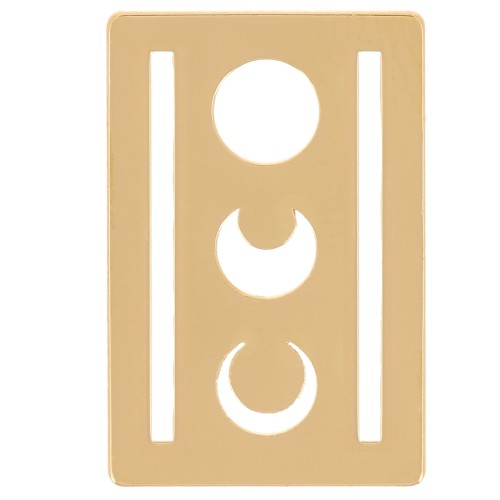 Intercalaire tissage Miyuki 11/0 exclu Perles & Co Lune 16x11 mm - Doré à l'or fin