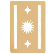 Intercalaire tissage Miyuki 11/0 exclu Perles & Co Soleil 16x11 mm Doré à l'or fin