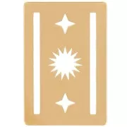 Intercalaire tissage Miyuki 11/0 exclu Perles & Co Soleil 16x11 mm Doré à l'or fin