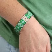 Intercalaire tissage Miyuki 11/0 exclu Perles & Co Soleil 16x11 mm Doré à l'or fin