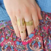 Bague à former et à personnaliser 54x20 mm - Laiton brut x1