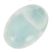Cabochon ovale 14x10 mm en pierre gemme - Larimar x1