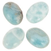 Cabochon ovale 14x10 mm en pierre gemme - Larimar x1